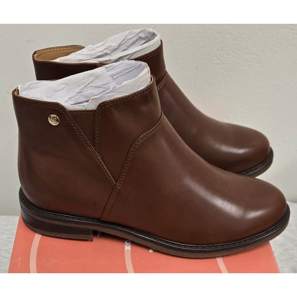 Easy Spirit Jaeson 3 Brown Ankle Boots Side Zip Booties SEJAESON3 8M